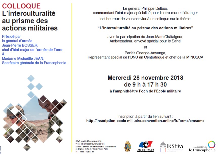Colloque linterculturalité au prisme des actions militaires
