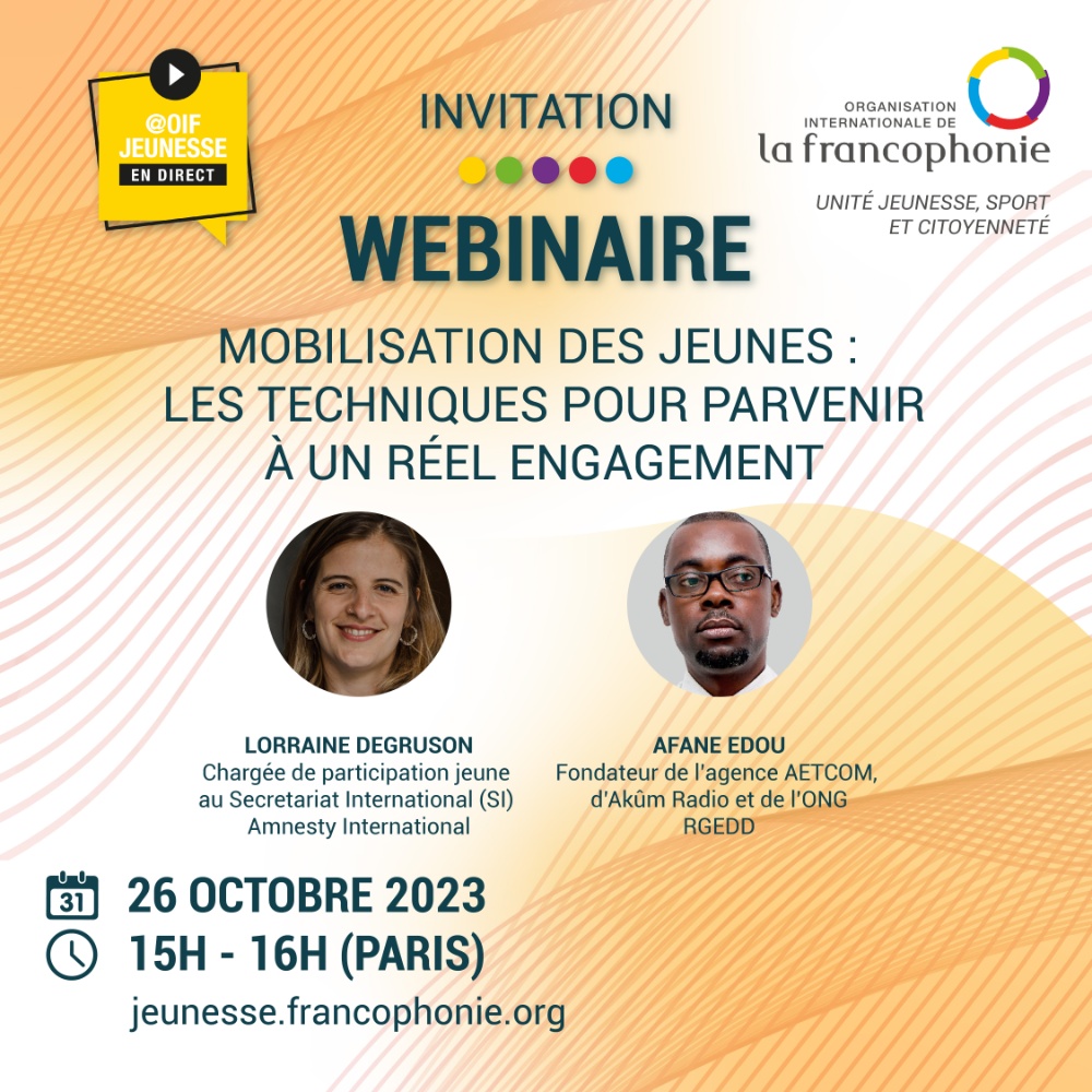 Retour sur le webinaire : « Mobilisation des jeunes : les ... Image 1
