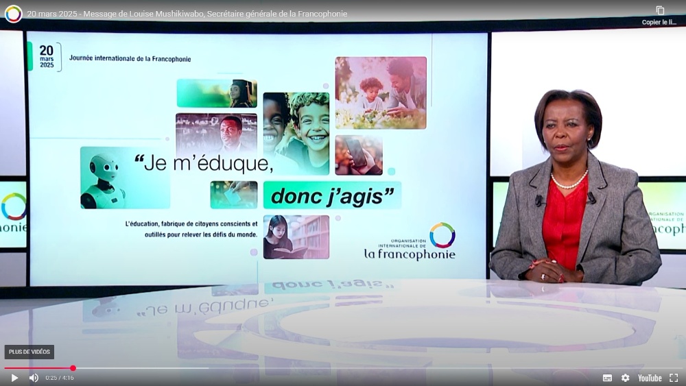 Message du 20 mars 2025 – Louise Mushikiwabo appelle à agir ... Image 1