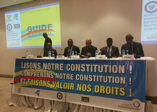 RDC: séminaire d'appropriation des textes électoraux et ... Image 1